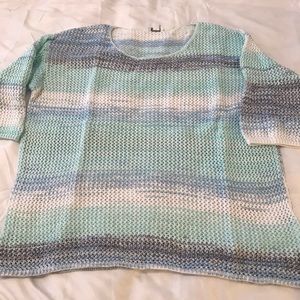 Pure J. Jill Beachcomber Pullover Sweater L Petite